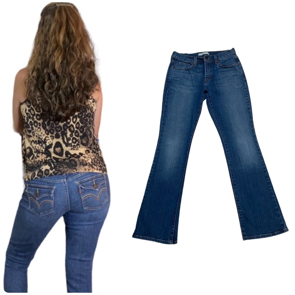 Levi’s 515 Jeans Womens Flap Back Pocket Boot Cut Jeans Blue